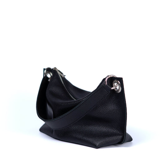 Black Soft Leather Bag for Women - Pache Vivere - Pache