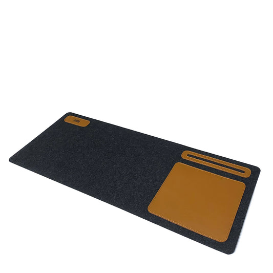 Leather Desk Mat with Felt Base - Office Pad Pache - Pache