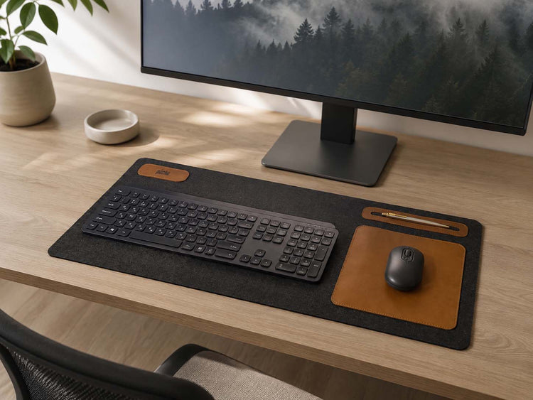 Leather & Felt Desk Mats