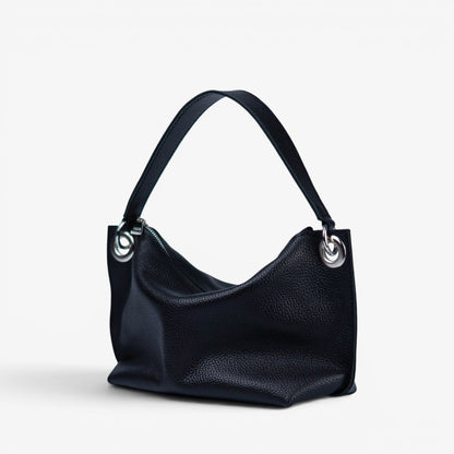 Blue Soft Leather Bag for Women - Pache Vivere - Pache