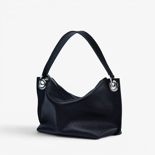 Black Soft Leather Bag for Women - Pache Vivere - Pache