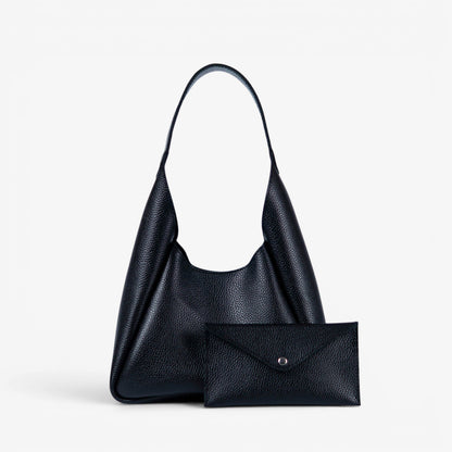 Red Leather Hobo Bag for Women - Pache Torba - Pache