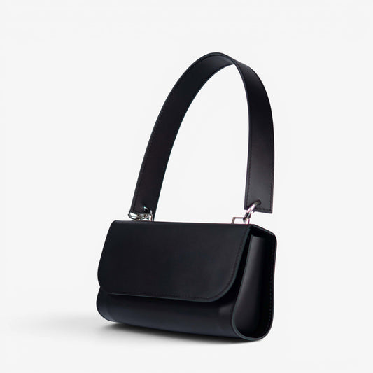 Brown Leather Baguette Bag for Women - Pache Tabala - Pache