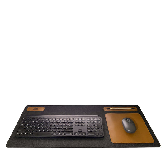 Leather Desk Mat with Felt Base - Office Pad Pache - Pache